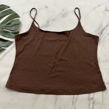 Parade Womens Camisole Tank Top Size XL Coffee Brown Smooth Cami - £15.12 GBP