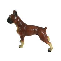 Ucagco Boxer Ceramic Dog Made Japan Figurine Foil Tag  8 1/2&quot; REPAIRED Vintage - £15.17 GBP
