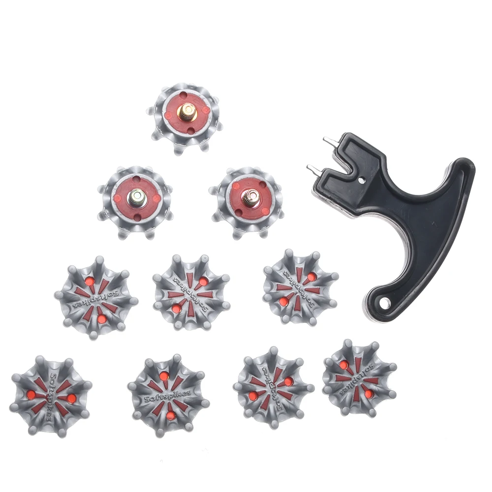 10Pcs Soft Golf Shoe Spikes  Thread Studs Twist Shoe Spikes Set With Wrench Tool - $104.80