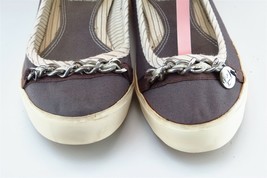 Arnold Palmer Women Sz 36 M Brown Flat Fabric Shoes - £15.75 GBP