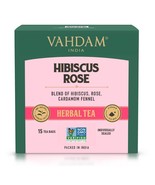 Hibiscus Rose Herbal Tea - 15 Tea Bags BEST QUALITY BEST TASTE - £11.64 GBP