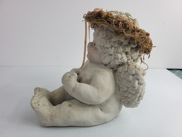 Cast Art Industries Hand Crafted Cherub Angel by Kristin 1994 (7.5&quot;x6.5&quot;) - £7.81 GBP