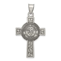 Sterling Silver U.S. Navy Cross Necklace - £118.77 GBP