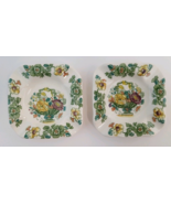 Ashtray 3.5&quot; Romantic 4 Slot Floral Cottagecore Shabby Victorian 2 Count - $147.86 MXN