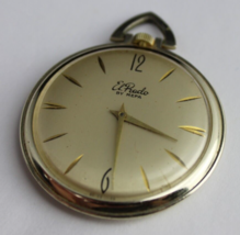 VINTAGE pendant watch ladies El Prado by Mepa hand wind gold tone Basis ... - £36.76 GBP