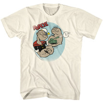 Popeye Tank Muscle Flex Men&#39;s T Shirt Olive Anchor Tattoos Sailorman Comic - £18.56 GBP+