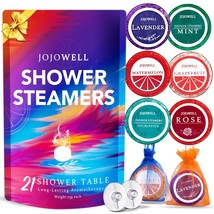 Shower Steamers Aromatherapy 21Pcs Shower Bombs Birthday Gifts for Women... - £43.92 GBP