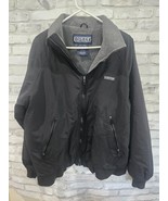 Lands End Men Classic Squall Jacket Black Fleece Lined Sz L 42-44 Polart... - $43.99