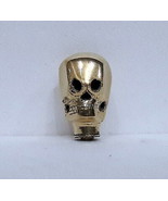 Gold Finish Schädelform Premium Gehstockgriff Einzigartiges Messingprodukt - $559.57 MXN