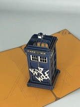 Dr Who Tardis 3D Pop Up Card Valentine&#39;s Wedding Birthday Day Love Happiness Guy - £9.77 GBP