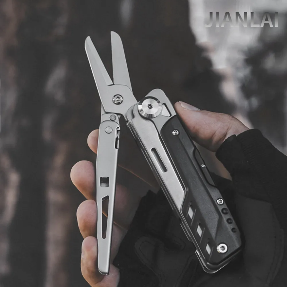 Wire cutter folding plier outdoor camping multitool pocket mini portable folding pliers thumb200