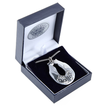 Kissing Foxes Pewter Pendant - LP14 - £18.97 GBP