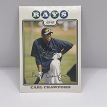 2008 Topps Series 2 Baseball Carl Crawford Base #345 Tampa Bay Rays - £1.55 GBP