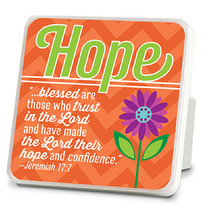 Lighthouse Christian Products Happy Hope, Jeremiah 17:7 4x4 inches - $4.94