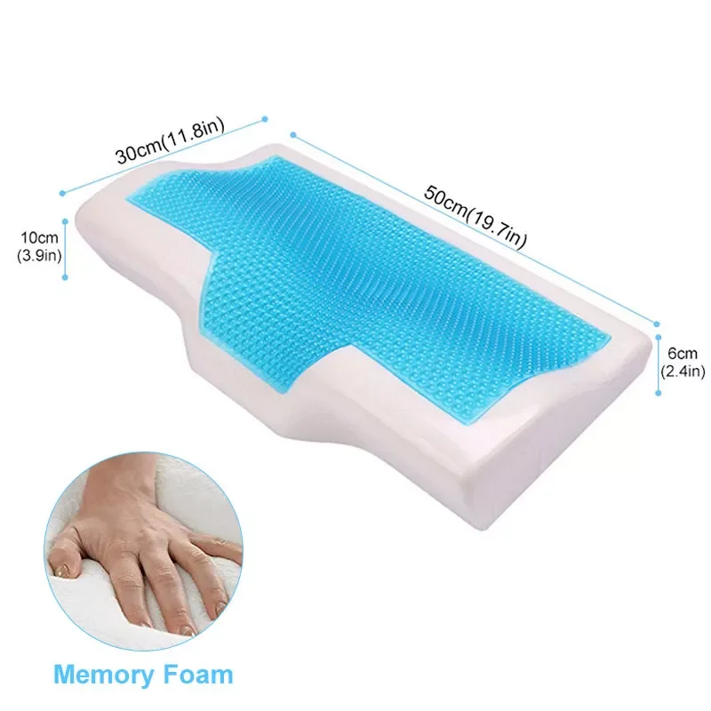 House Home Memory Foam Pillow 50*30cm 60*35cm With Cooling Gel Health Orthopedic - £63.14 GBP