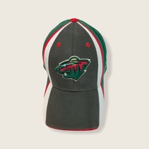 Reebok NHL Minnesota Wild Animal Green Stretch Baseball Hat Cap OSFM - £11.03 GBP