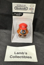 World of Nintendo Captured Goomba wearing cappy white box 2.5&quot; collectib... - £22.88 GBP