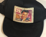 Elvis Presley 29 Cent Stamp Hat Cap vintage Black Trucker Hat SnapBack ba1 - $19.79