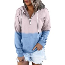 Womens  Pullover For Button Down Hoodies Drawstring Hooded Pocket Casual Long Sl - $67.62