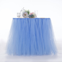 Any Color TABLE TUTU Skirt Rainbow Table Tulle Skirt Tutu Tulle Table Decoration image 12