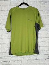 Columbia T Shirt Size L Mens Green Short Sleeve Crew Neck Titanium Style... - $23.54