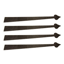 Garage Door Magnetic Strap Hinge 24″ Black Flexible Material Embossed Design - £20.25 GBP