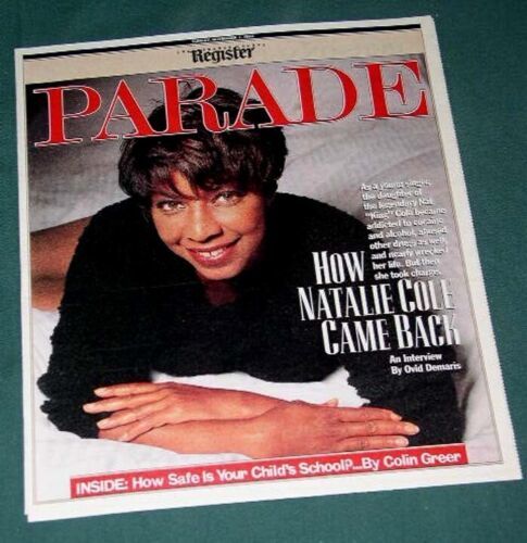 NATALIE COLE PARADE NEWSPAPER SUPPLEMENT VINTAGE 1993 - $24.99