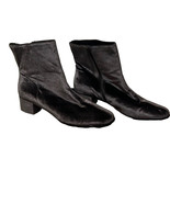 Chinese Laundry Women&#39;s 10 Grey Velvet Zip Up Chelsea Chunky Heel Boots ... - £7.46 GBP