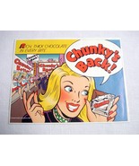 1986 Color Cartoon Ad Chunky Chocolate Nestle Foods Chunk&#39;s Back - €6,93 EUR