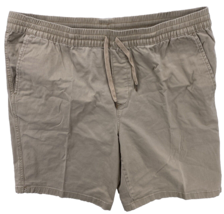 Hurley Shorts Men&#39;s Size XL 38 Beige Elastic Waist Drawstring Pull-On 9&quot;... - $19.79
