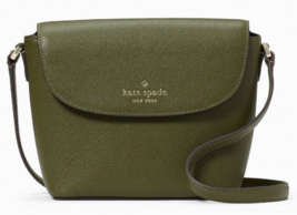 Kate Spade Emmie Enchanted Green Leather Flap Crossbody K8215 NWT $299 Retail FS - £97.33 GBP