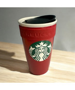 Starbucks 2016 Siren Mermaid Red Green Ceramic 12 Oz Holiday Coffee Tumb... - $280.83 MXN