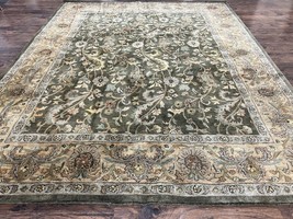 Pottery Barn Rug 8x10 Wool Hand Tufted Vintage Indian Carpet Room Sized Floral - £1,356.41 GBP