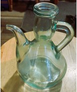 Glass Tea Pot Pitcher Spain or Decanter Greenish color - £5.49 GBP