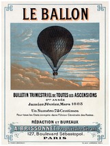 9502.Le Ballon.black hot air balloon.paris.POSTER.decor Home Office art - £13.66 GBP+