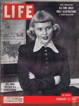 ORIGINAL Vintage Life Magazine February 23 1953 Nell Owen Prettiest US Teacher - £15.81 GBP