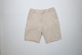 Vintage 90s Woolrich Womens 12 Distressed Pastel Seersucker Bermuda Chin... - $24.70
