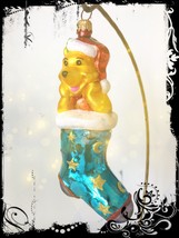 NEW Authentic Christopher Radko Disney WINNIE THE POOH Hand blown Glass Ornament - £103.90 GBP