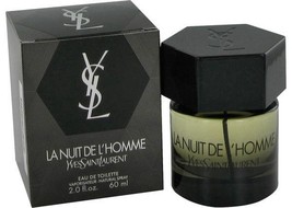 Yves Saint Laurent La Nuit De L&#39;Homme 2.0 Oz Eau De Toilette Cologne Spray - £64.39 GBP