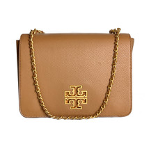 Tory Burch Britten Large Adjustable Shoulder Bag in Bark Leather, Logo $... - $6,338.27 MXN