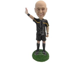 Custom Bobblehead Soccer Referee Showing A Red Card - Sports &amp; Hobbies Coaching  - £65.29 GBP