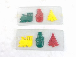 Vintage Current Christmas Crayons Set Of 3 Lot Of 2 - £11.87 GBP