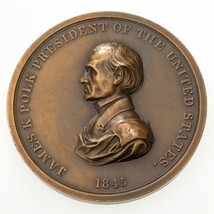 1845 James K. Polk Peace Medal, Very Rare! - £624.09 GBP
