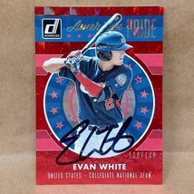 2017 Donruss American Pride #AP23 Evan White /149 SIGNED Autograph Card - £1.97 GBP