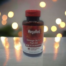 MegaRed Omega3 Fish Oil Supplement 800mg Advanced 6xAbsorption 80 Gels EXP 06/24 - £13.41 GBP