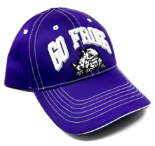 TCU TEXAS CHRISTIAN UNIVERSITY HORNED FROGS TEXT LOGO PURPLE CURVED BILL... - $12.30