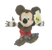 10" Disney 2001 Werewolf Mickey Mouse Halloween Stuffed Animal Plush Toy W/ Tag - £21.67 GBP