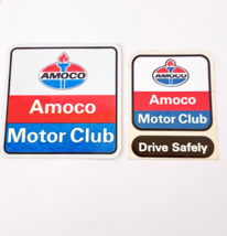 Vintage Amoco Motor Club Bumper Window Sticker Decals Unused Automobile ... - £21.23 GBP