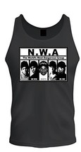 NWA Straight Outta Compton Cali DR Dre Black Tank Top B.I.G Eazy E Biggie - £11.03 GBP