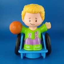 Fisher Price Little People Josh Basketball Player Wheelchair Figure FGX5... - $5.53